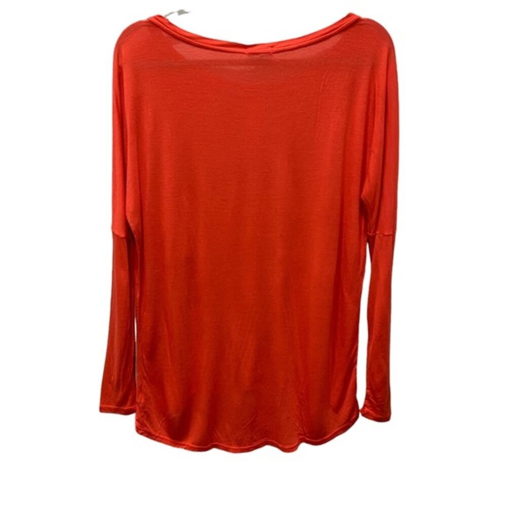 NEW‎  La made tee orange long sleeve high low front pockets size XS - Picture 5 of 14